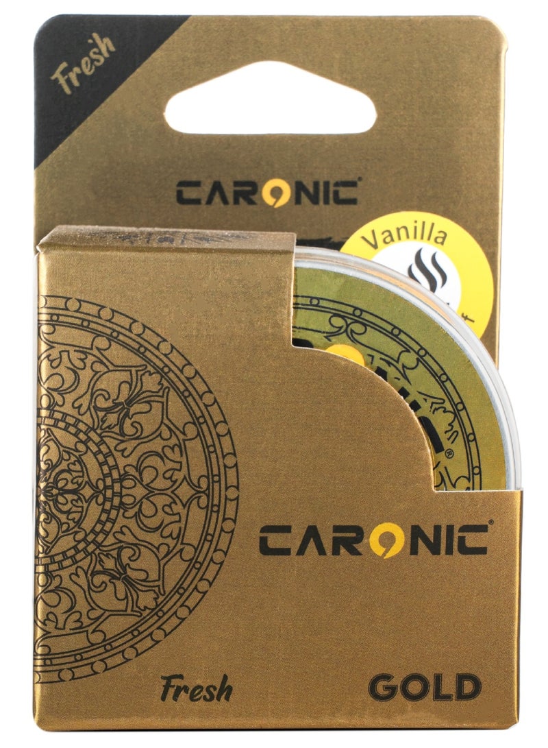 CARONIC Car Air Freshener with Adjustable Lid for Desired Strength for Auto or Home Vanilla Pack Of 3 - Image 3